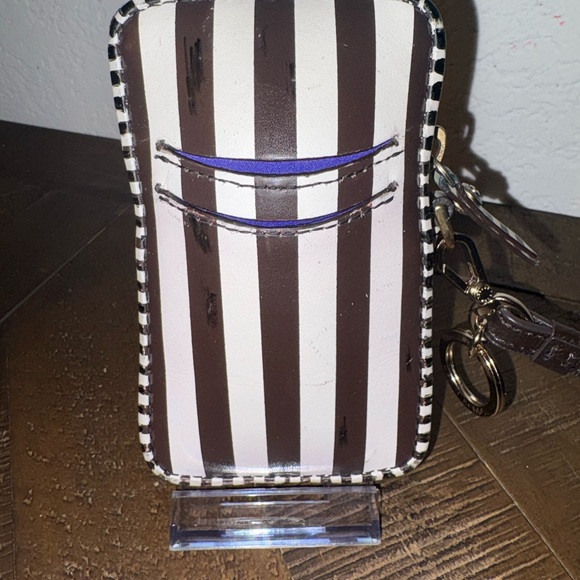 Henri Bendel Black and White Striped Cigarette Case - Picture 4 of 6